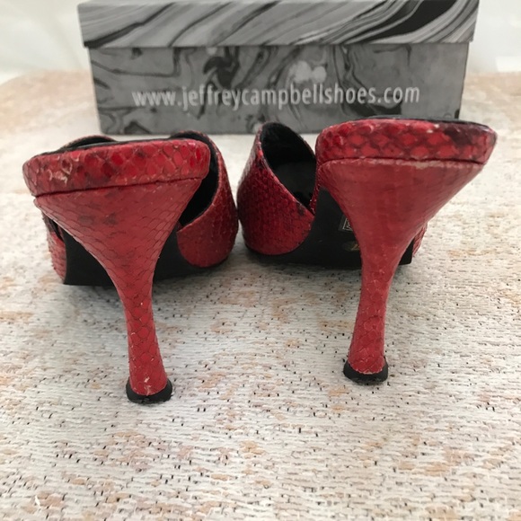 Jeffrey Campbell Free People Red Sweetheart Heels - Picture 3 of 8